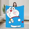 Doraemons Flannel Blanket  Soft Warm Throw Blanket for Home Decor Travel Funny Bedspread Sofa Bed Cover