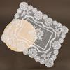 Embroidered Mesh Fabric Lace Placemats - Decorative Mats for Bedside Cabinets, Coffee Tables, or Photo Props.