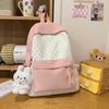 Schoolbag New Schoolbag Female Simple Personality Cute Girl Junior High School Backpack Trend Niche Design Student Backpack