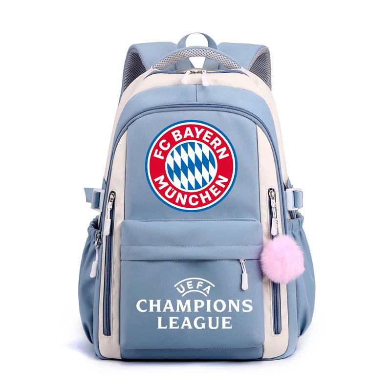 3 Piece School Backpack Set for Students Large Capacity Oxford Cloth Schoolbag with Shoulder Strap and Pencil Case