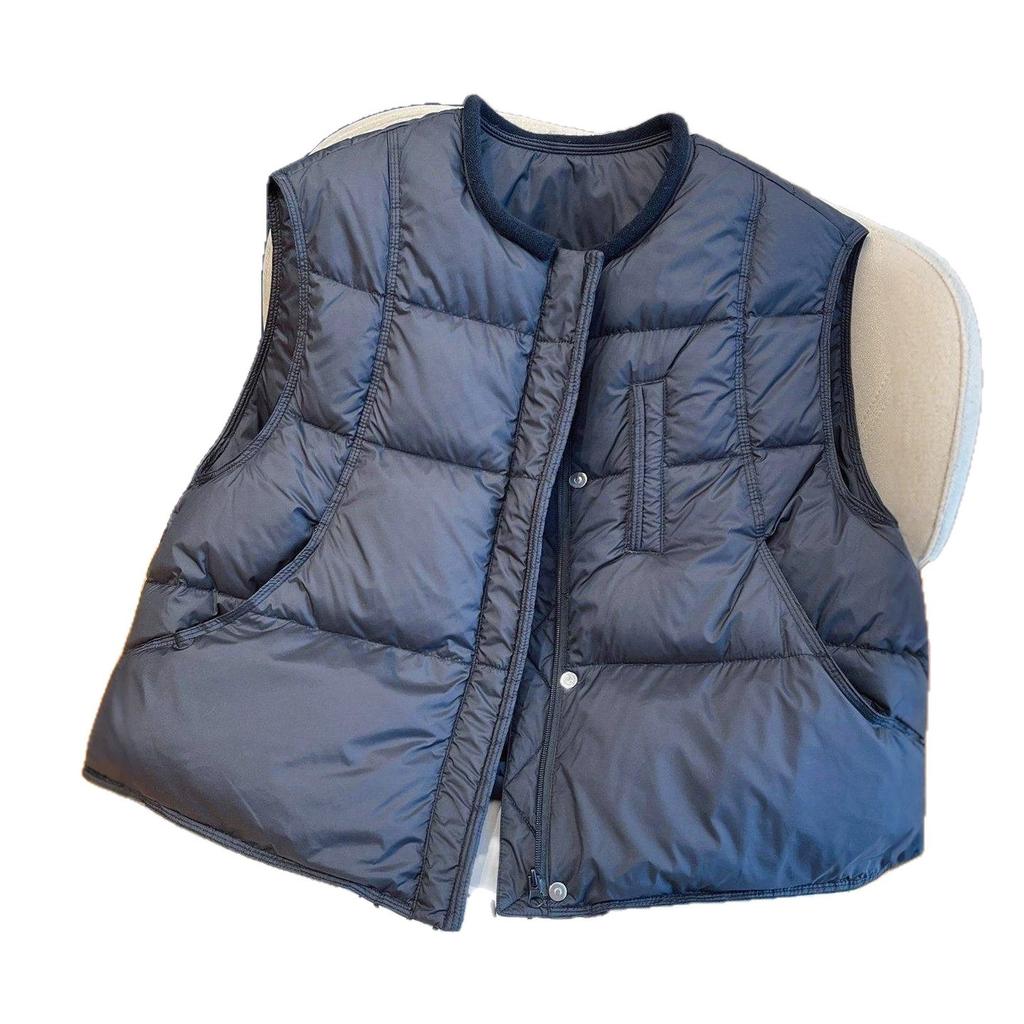 Winter new sleeveless vest vest small thickened warm loose short thin down cotton vest