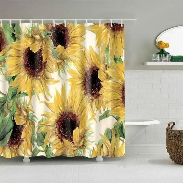 

Bathroom Floral Shower Curtain, Retro Flower Farmhouse Flower Plant Butterfly Animal , Bathtub Shower Curtain With Hooks W60H190(CM)-1 Pcs