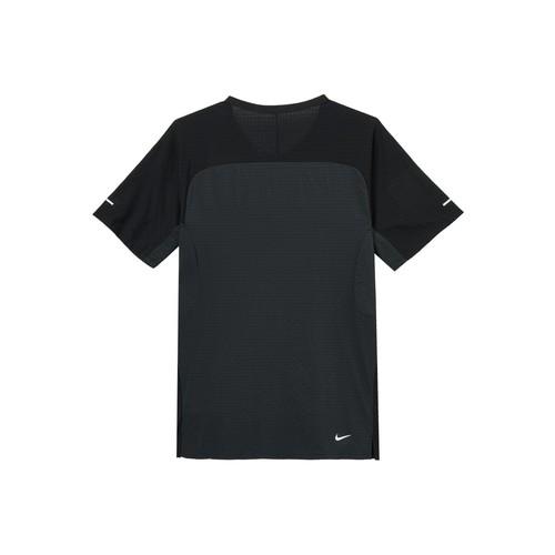 Nike Printed Letter Crew Neck Casual Short Sleeve T-Shirt for Men Black