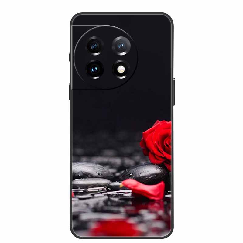 For One Plus 11 Case Marbled Granite Stone Texture Phone Cases for Oneplus 11R Shockproof Soft Cover on for Oneplus11 5G Silicon