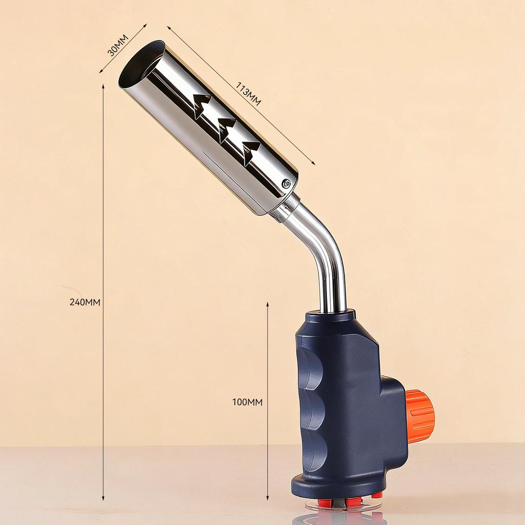 Portable Gold Copper Gas Welding Torch High Temperature Flame for BBQ Cooking Brazing