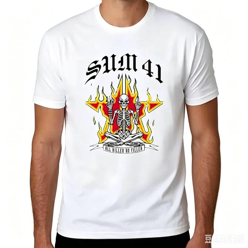 Fashion Skull Print Tshirt Unisex Unisex 100 Cotton Short Sleeve Casual Streetwear Top New Summer 100 Cotton Unisex Unisex Fashion