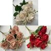 Artificial Rose Flower Greenery For Home Interior And Party Decoration Applications