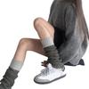 Campus Style Leg Warmers Gothic Knit Long Socks Leggings Gaiters Autumn Winter Cuffs Ankle Heaps Socks