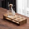 USO Japanese Hammered Glass Sake Warmer Set