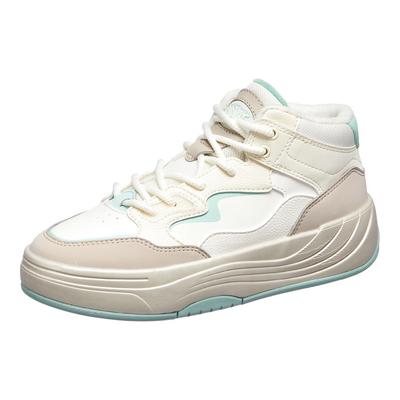 Pg7 Commuting Versatile Comfortable Cold Resistant Simple Trendy Warm Durable Mid-Top Sneakers Women Sneakers White Beige Brown 122548975-1