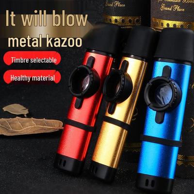 Professional Metal Kazoo Flute for Beginners - Easy Guitar Accompaniment & Unique Niche Instrument