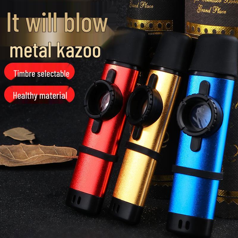 Professional Metal Kazoo Flute for Beginners - Easy Guitar Accompaniment & Unique Niche Instrument
