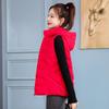 Gilet corto snellente stile coreano da donna con cappuccio staccabile - Disponibile in taglie forti