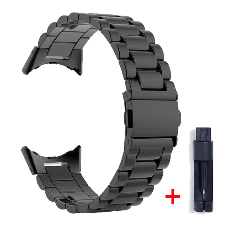 Pixel Watch Stainless Steel Bands Bracelet For Google Pixel Watch Classic Metal Strap Replacement Band Watchband Accessories