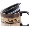 Tall Ceramic Travel Mugs 17 Oz. Sealed Lid With Color Box and Handle Coffee Cup