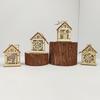 New Holiday Wooden Decorations for Christmas Houses, Wooden Cabin Ornaments, Handmade Wooden Crafts, Christmas Ornaments