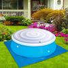 Round Hot Tub Cover, 145CM/57 Inch Inflatable Spa Cover, Foldable Spa Cover for Hot Tub, Energy Saving for Hot Tub Protection