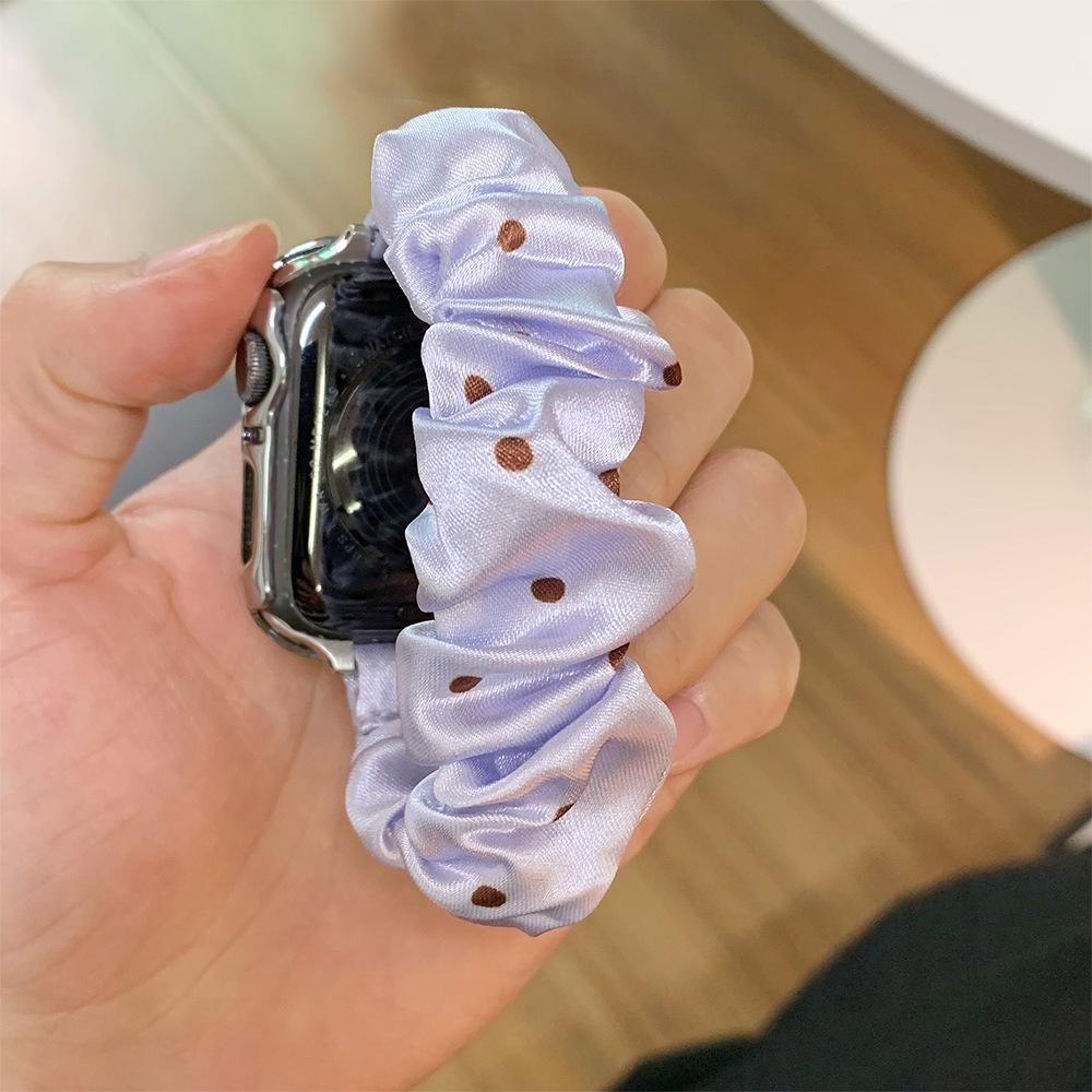 Huawei & Xiaomi Elastic Polka Dot Hair Ties Compatible with Apple Watch Bands