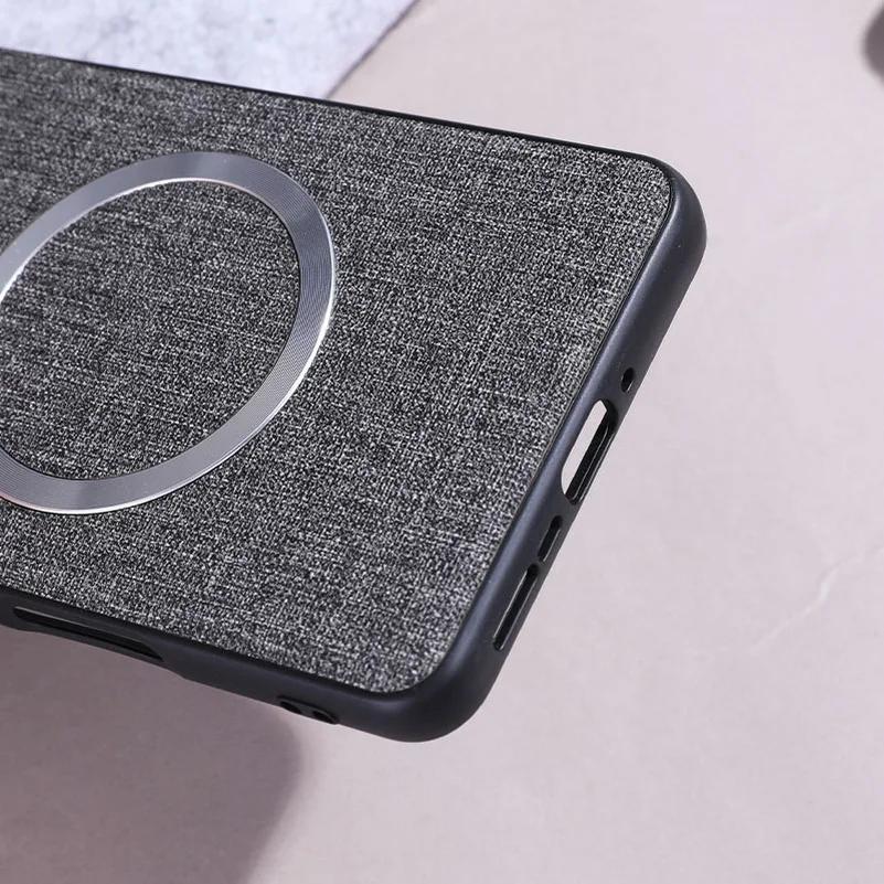 Für Magsafe Plain Leder Fall für OPPO Finden X8 Pro X7 Ultra Matte Magnetische Drahtlose Lade Stoßfest Schützen Abdeckung