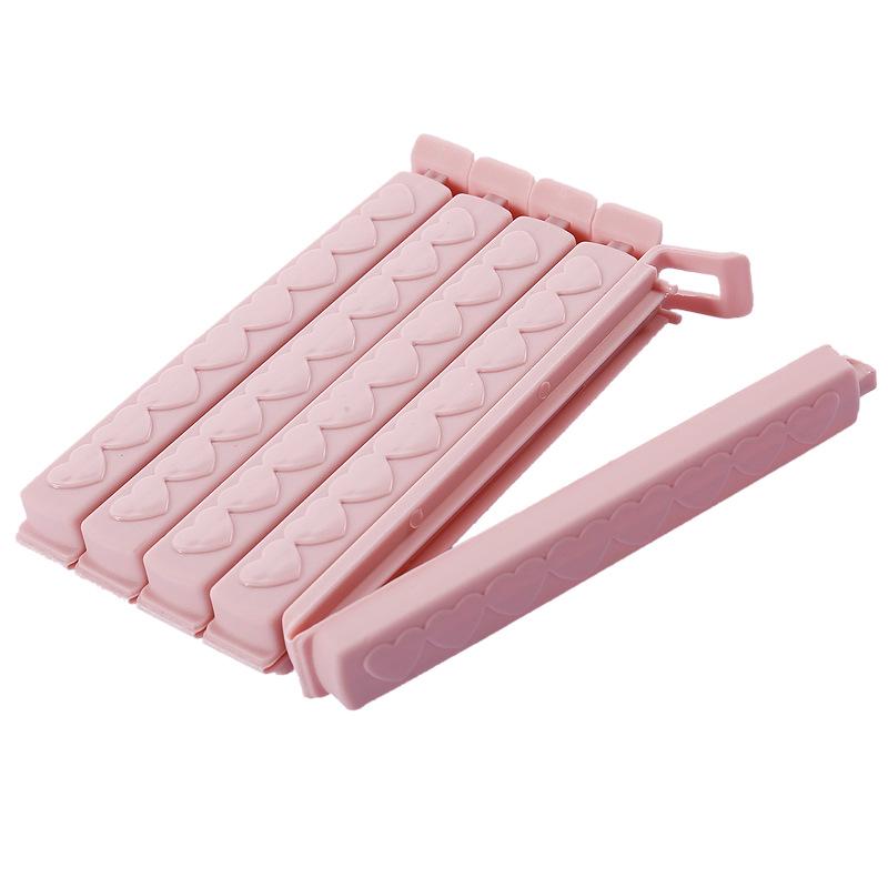 5 Plain Colored Flat Sealing Clamp Food Preservation Clip Food Snack Sealing Clamp Household Storage Food Sealing Clips