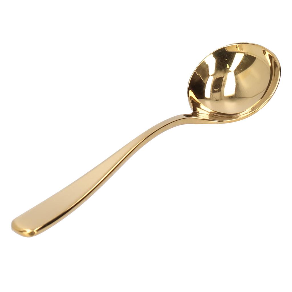 Coffee Cupping Spoon Stainless Steel Milk Foam Dessert Cake Ice Crm Spoon