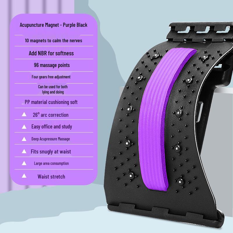 Lumbar Soother Spine Corrector and Massage Waist Support with Magnetic Therapy
