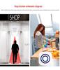 Infrared Sensor Wireless Doorbell with 38 Ringtones Welcomer