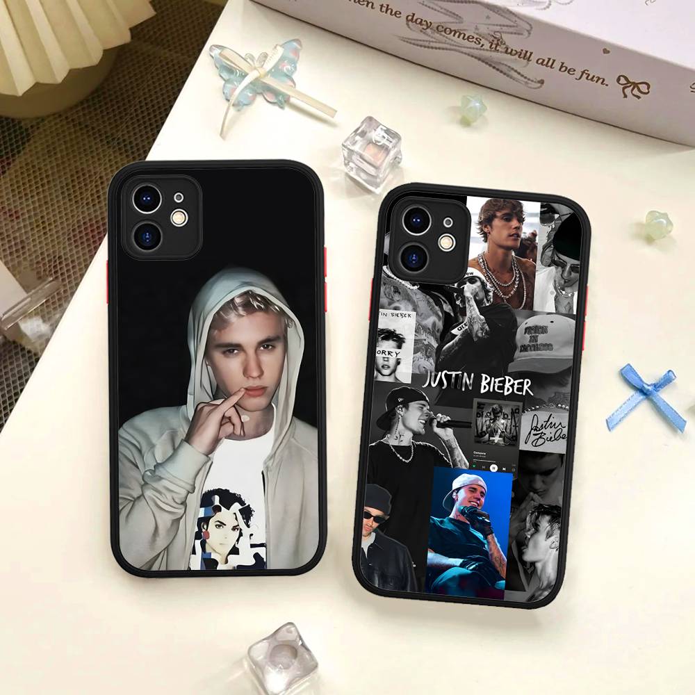 Singer J-Justin B-Bieber Phone Case For IPhone 16 Pro Max Case 11 12 13 14 15 Pro Plus X XS MAX Case Matte Cover