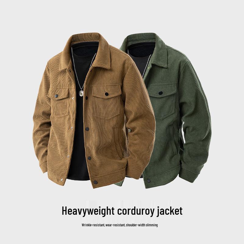 MEDE Мужская модная вельветовая куртка с лацканами 3XL