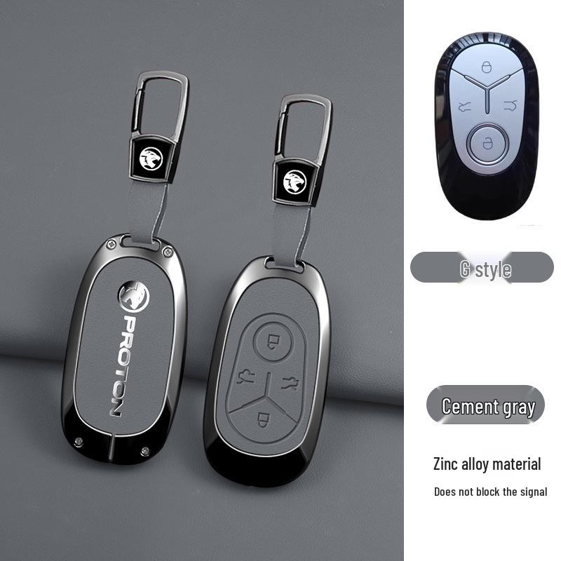 Proton e.MAS 5-Key Metal Case with Buckle: High-End Remote Control Protective Pouch and Chain for Men