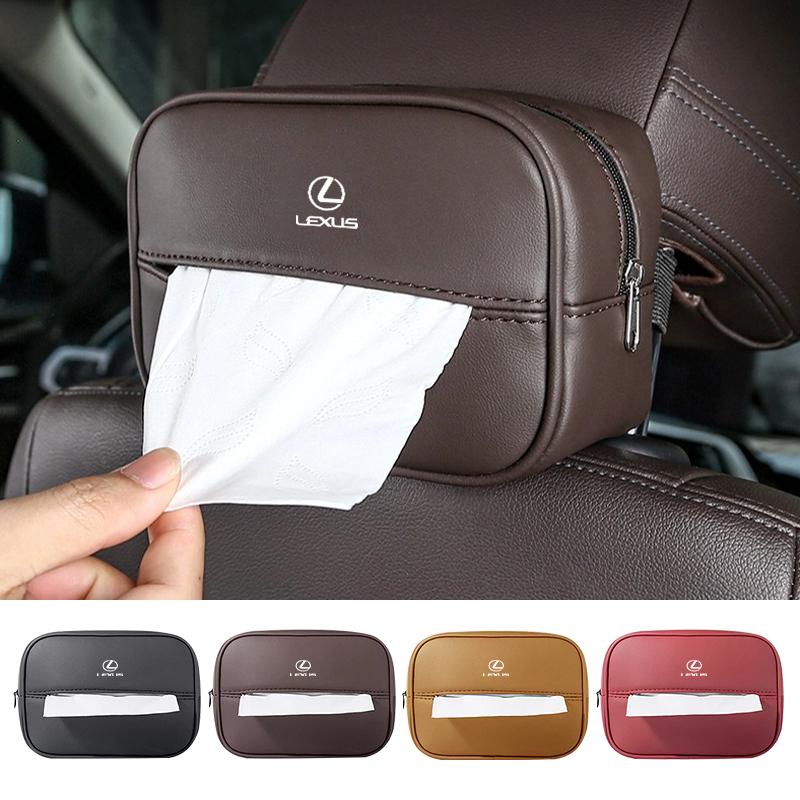 Car Seatback Organizer Tissue Box Napkin Holder Paper Case Accessories For Lexus IS250 IS200 ES350 GS400 GS430 GX460 HS250h