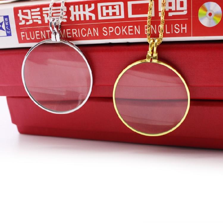 Magnifying Glass Necklace Glass Pendant Fashion Pendant Design Reading Accessory