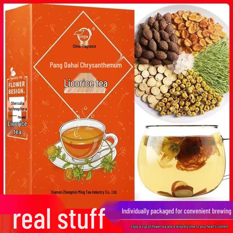 Охлаждающий чай «Жирное море и хризантема» с жимолостью, архатом и лакрицей Trial Box