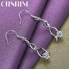 CHSHINE 925 Sterling Silver Charming Zircon Earrings For Women Fashion Jewelry