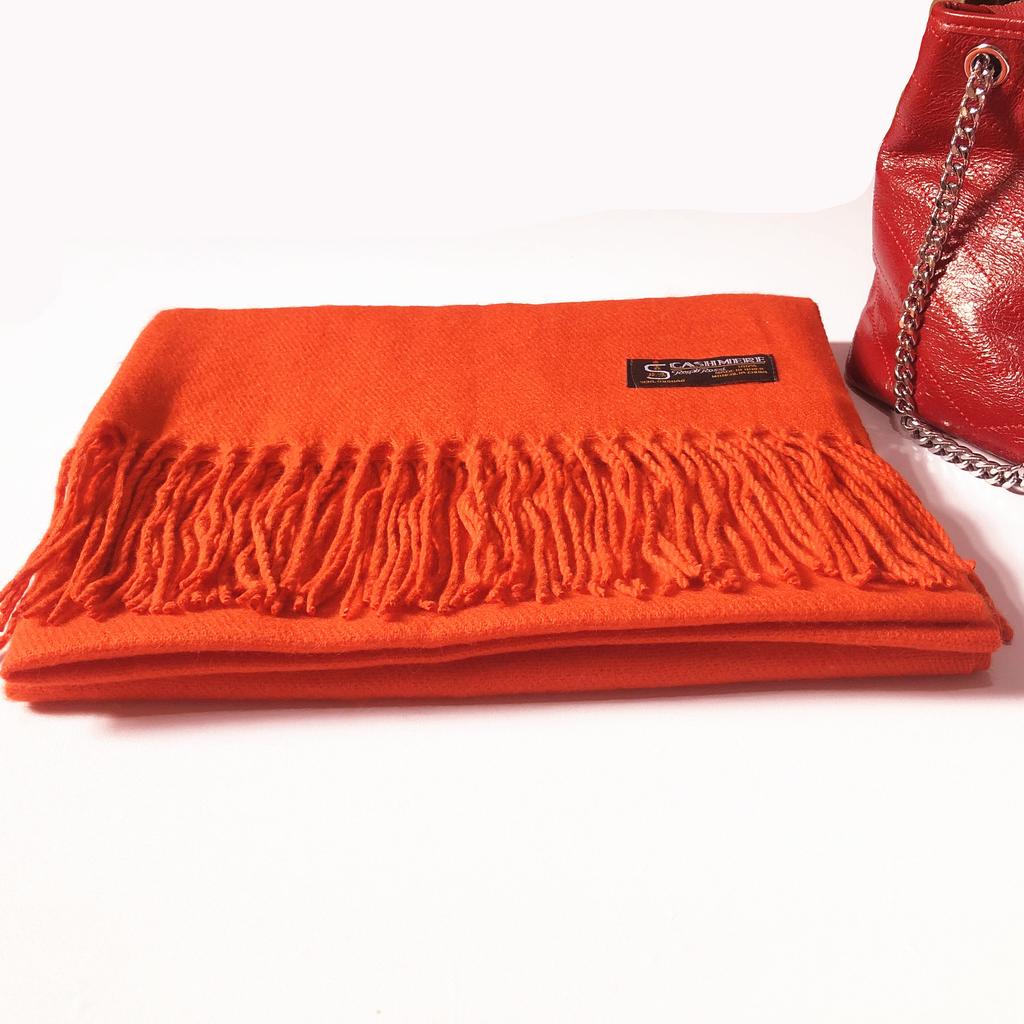 Wool Scarf for Women Autumn and Winter Warm Tassel Large Shawl Winter Scarf Solid Color Cashmere Scarf Imitation Cashmere Scarf