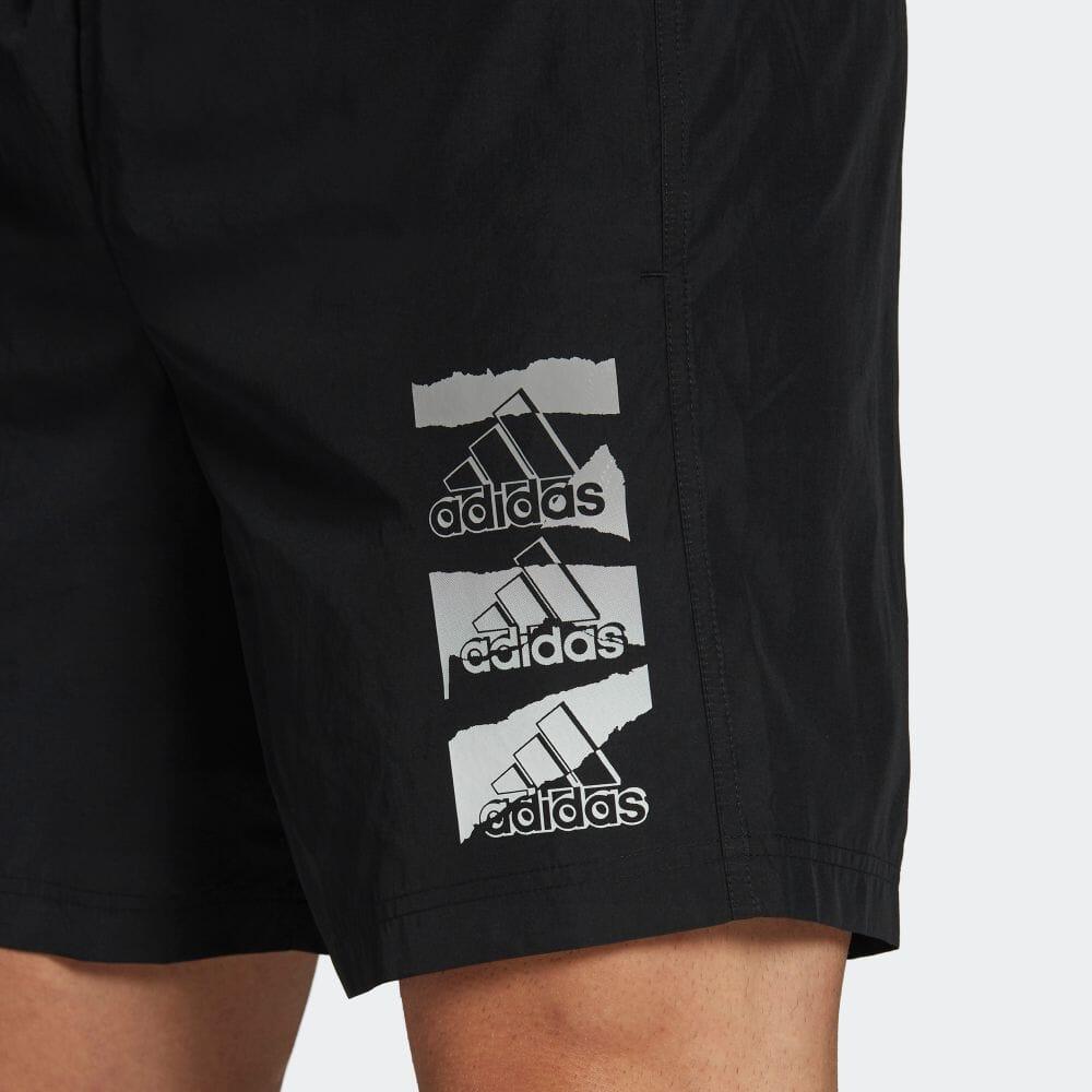 Adidas Ležérní sportovní Logo Woven Shorts Pánské kalhoty černé HE1886