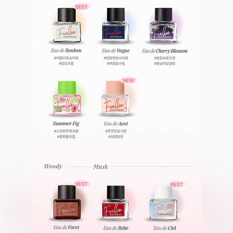 Foellie Inner Perfume Feminine Care 5ml – Eau de Bijou & Multi Scent Options Y-Zone Perfume