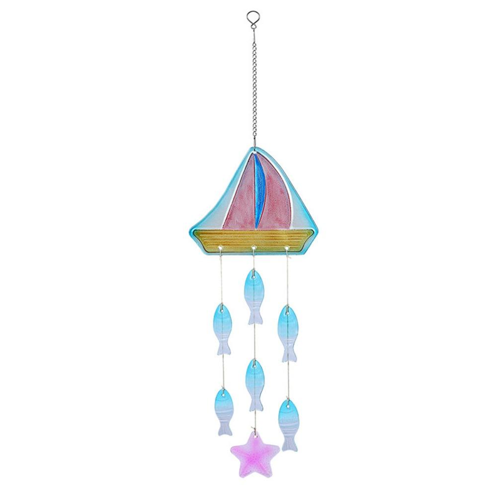 

Novelty Sun Catcher Colorful Starfish Turtle Hangings Garden Decor Wind Chime Gift разноцветный
