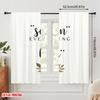 2pcs 2D Flat Printing Curtains Season Everything With Love Floral 100% Polyester Without Electricity Seasonal Party & Holiday