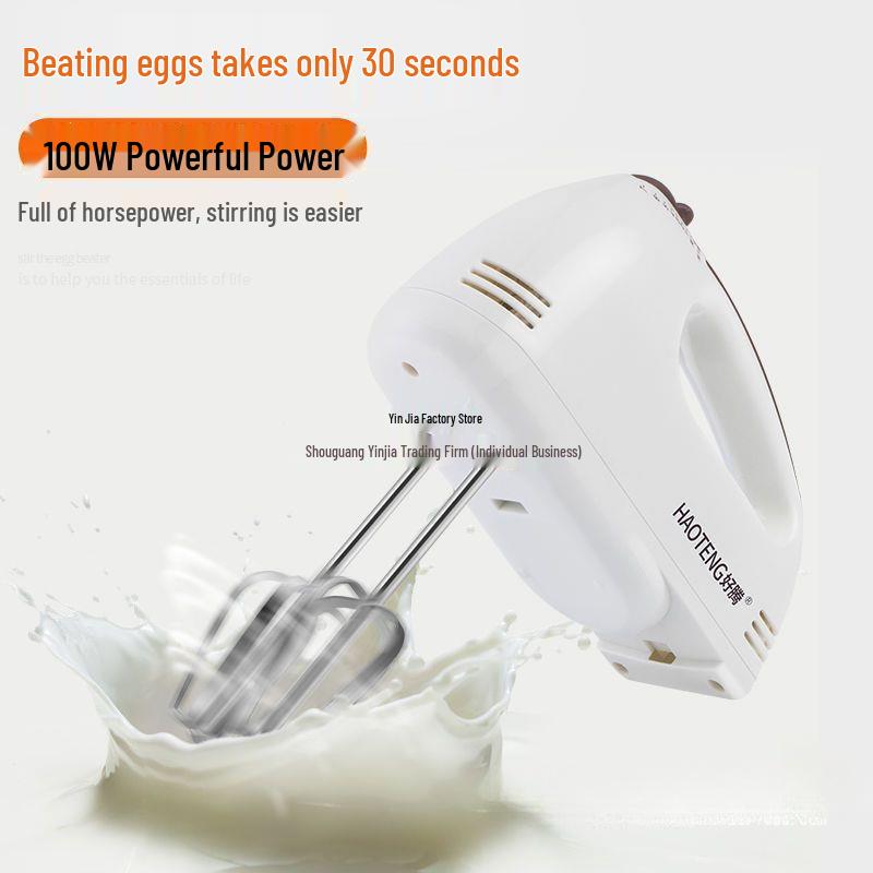 Electric Mini Handheld Egg Beater and Cream Frother for Baking