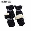 4Pcs Anti-Scratch Pet Dog Shoes with Reflective Trim Strong Grip Antiskid Puppy Shoes Wear-Resistant Does Not Fall Off