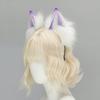 Gradients Color Plush Cats Ear Hairband Comfortable Adjustable For Anime Cosplays Halloween Costume Event Daily Style