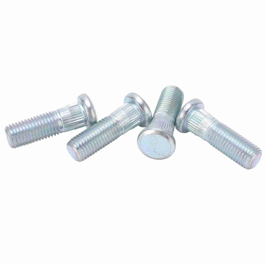 4pcs Serrated Wheel Studs 43mm Steel 90113SM1005 Replacement for ACURA ACCORD ACTY CRAWLER