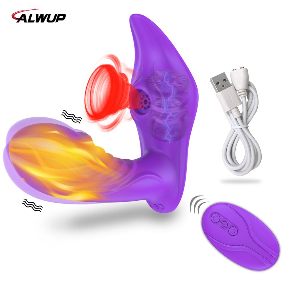 Sací vibrátor pro ženy Nositelné G bod Klitoris Stimulátor klitorisu Dildo Sexuální hračky Obchod pro dospělé Páry Wreless Remote