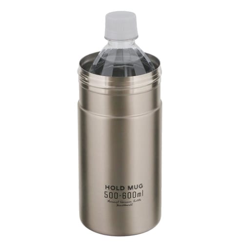 Bestco Stainless Steel PET Bottle Holder/Cooler, Keeps Bottles Hot or Cold, Fits 500-600ml Bottles, NQ-0341
