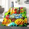 Plants Vs Zombies Blanket With Customizable Name Soft And Cozy Shawl Blanket Suitable For All Seasons Perfect For Home Travel Camping Office