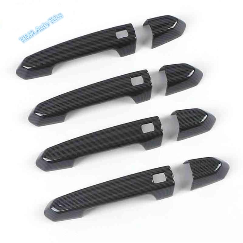Carbon Fiber Outside Car Door Pull Doorknob Handle Bowl Cover Trim Fit For Cadillac CT5 CT5-V - 2024 Exterior Accessories