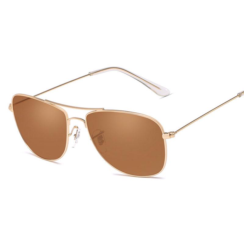

1pc Vintage Classic Men Fashion Simple Style Fashion Sunglasses For Daily Travel Driving Fishing Clothing Accessories коричневый