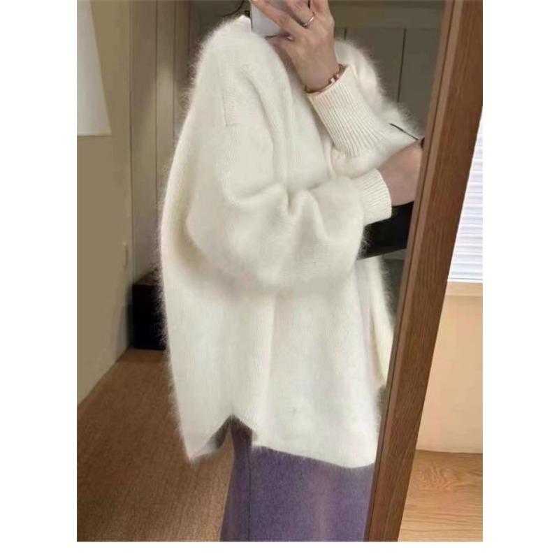 Loose Mid-length Sweater Pullover Top