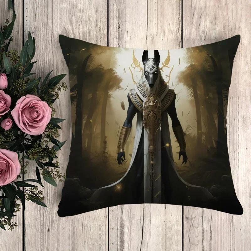 

Наволочка Анубис Украшение для автомобиля Пара Подушка Наволочки Чехол для подушки Роскошные чехлы для постельных подушек Наволочки Аниме 66x66cm бордовый